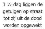 3 ½ dag liggen de getuigen op straat tot zij uit de dood worden opgewekt